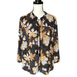 Beautiful daniel rainn Floral Long Sleeve Blouse